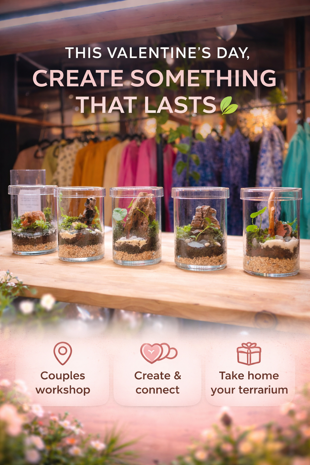 Valentine Terrarium Workshop Feb 2026